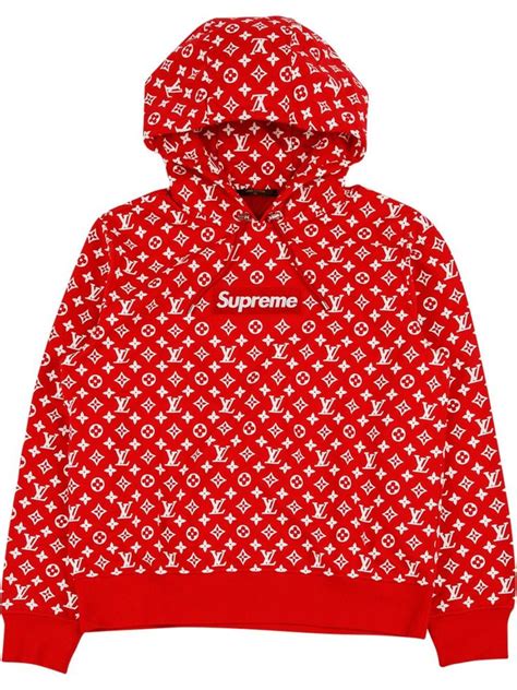 supreme louis vuitton hoodie stadium goods|Supreme x Louis Vuitton Box Logo Hooded Sweatshirt Red .